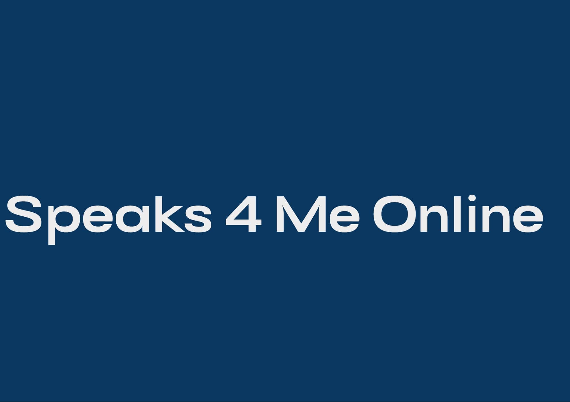 Speaks 4 Me Online