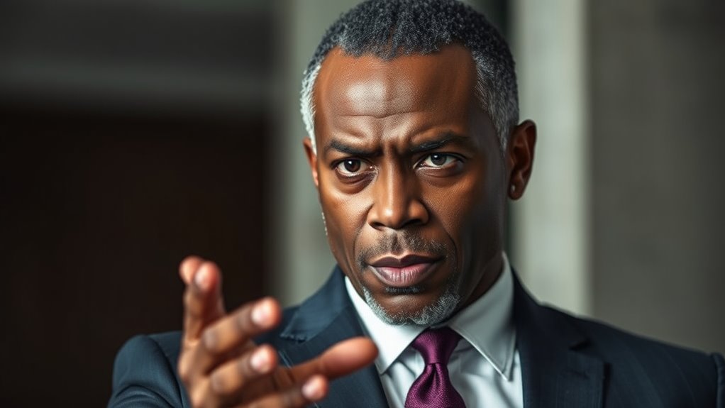 confident body language and tone