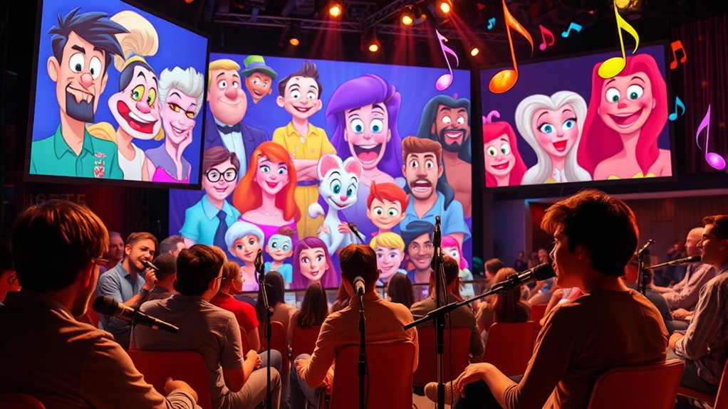 matching voices to characters