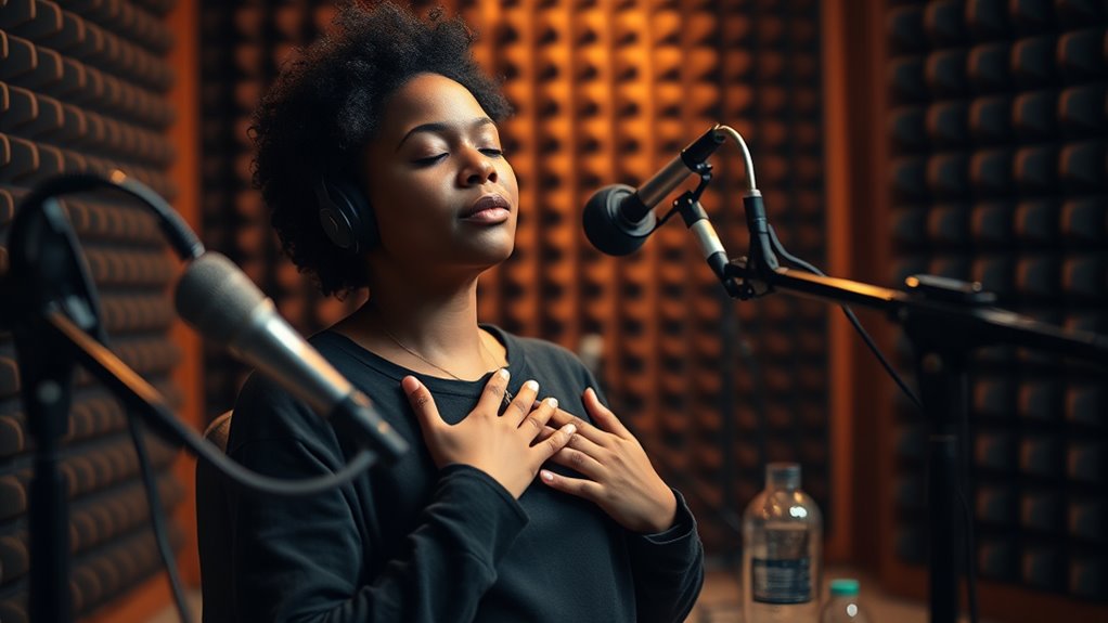 mindful breathing improves vocal stamina