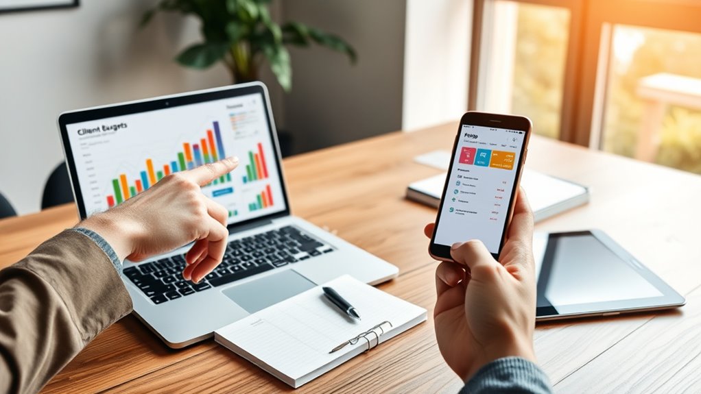 monitor client budget trends