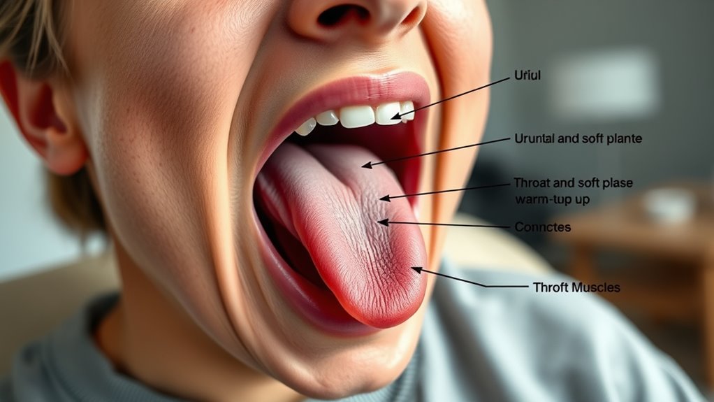 soft palate throat warm up