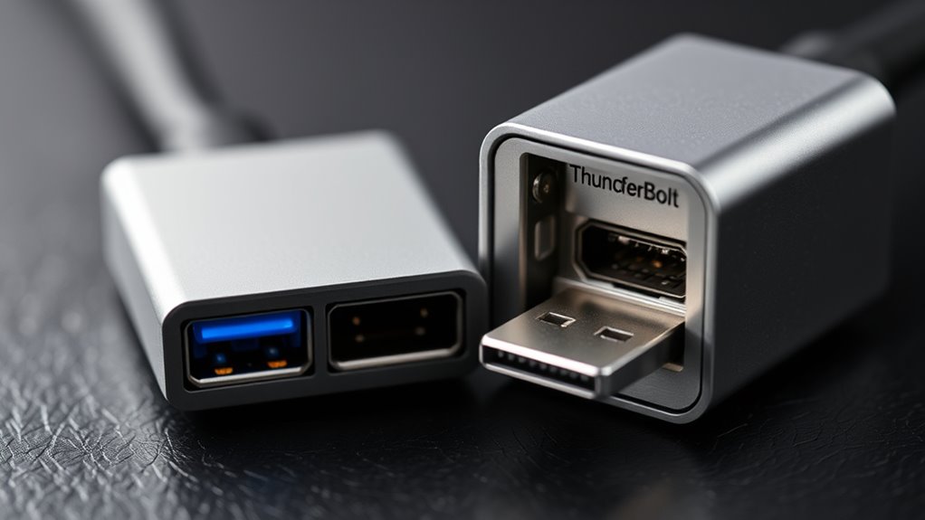 usb vs thunderbolt latency