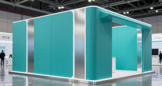 check before modular booths