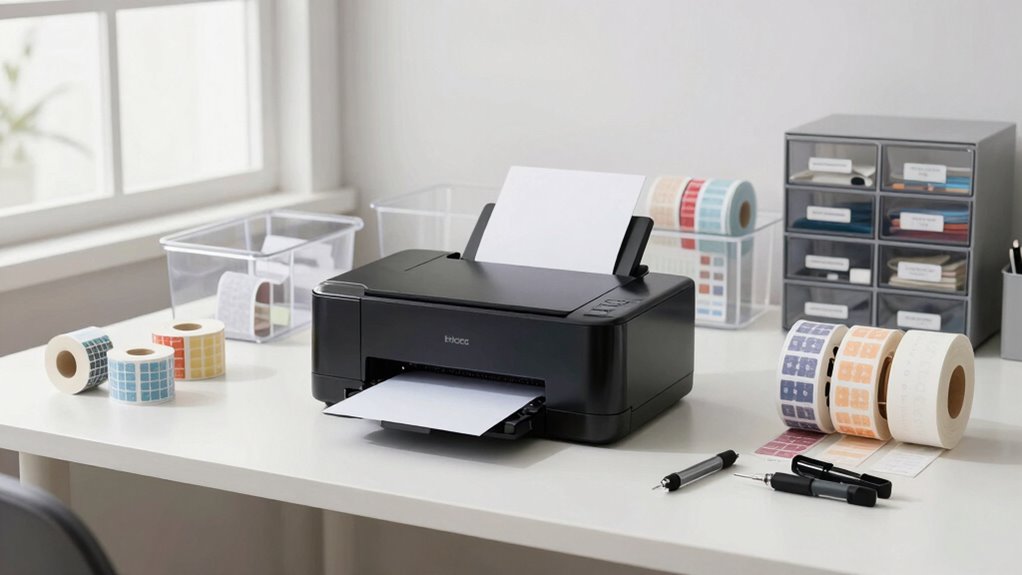 color coded durable labels enhance organization