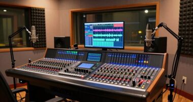 multi guest podcast audio setup