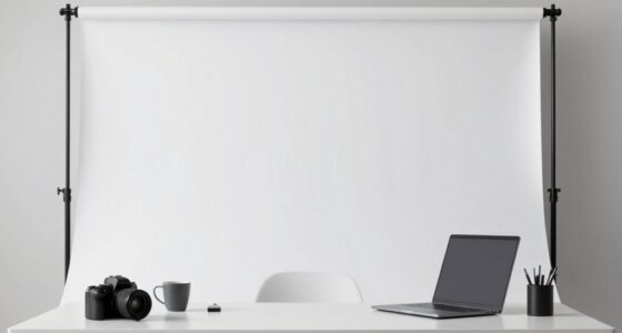 professional looking home studio backdrop