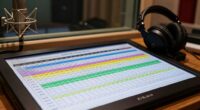 timing sheets in dubbing